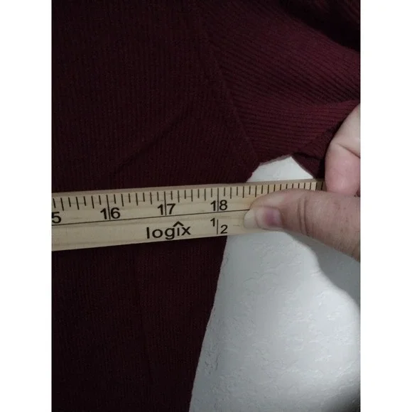 Psycho Bunny Men's sz SM Port Burgundy Tipped Waffle Knit Thermal Lounge T-Shirt - Picture 3 of 4